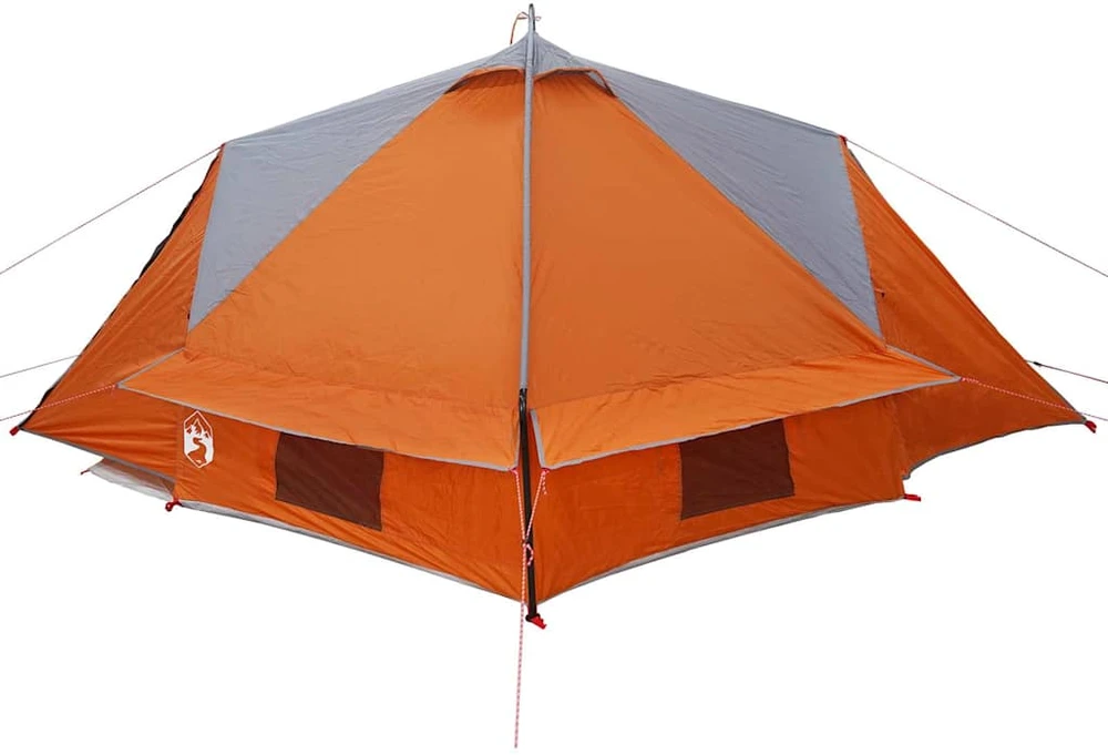Teepee palapinė 4-iems asmenims 4 asmeniui Pilka ir oranžinė