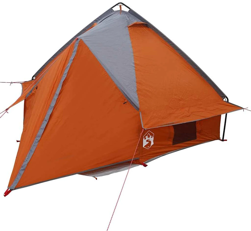Teepee palapinė 4-iems asmenims 4 asmeniui Pilka ir oranžinė