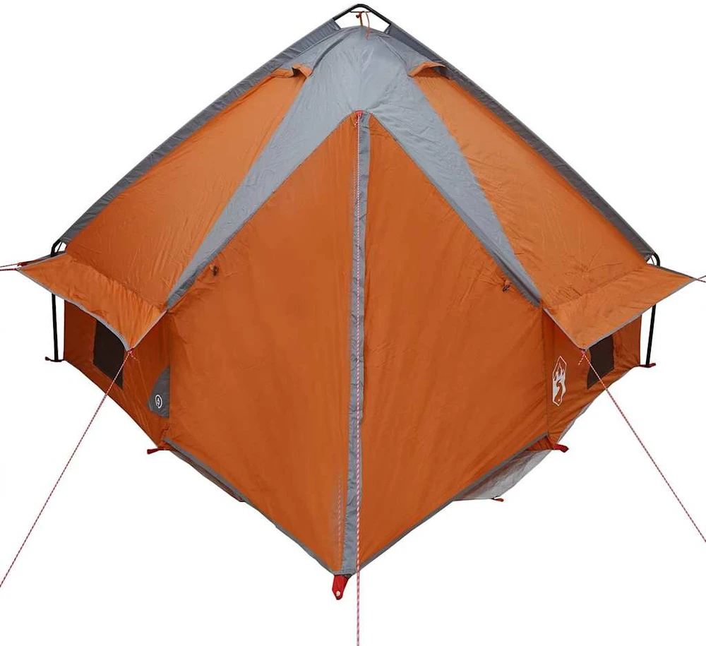 Teepee palapinė 4-iems asmenims 4 asmeniui Pilka ir oranžinė