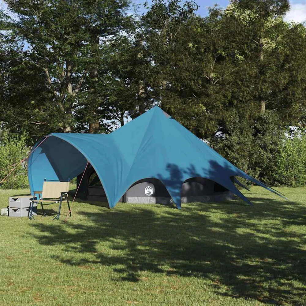 Teepee palapinė 5 žmonėms 5 asmeniui Mėlyna ir Pilka