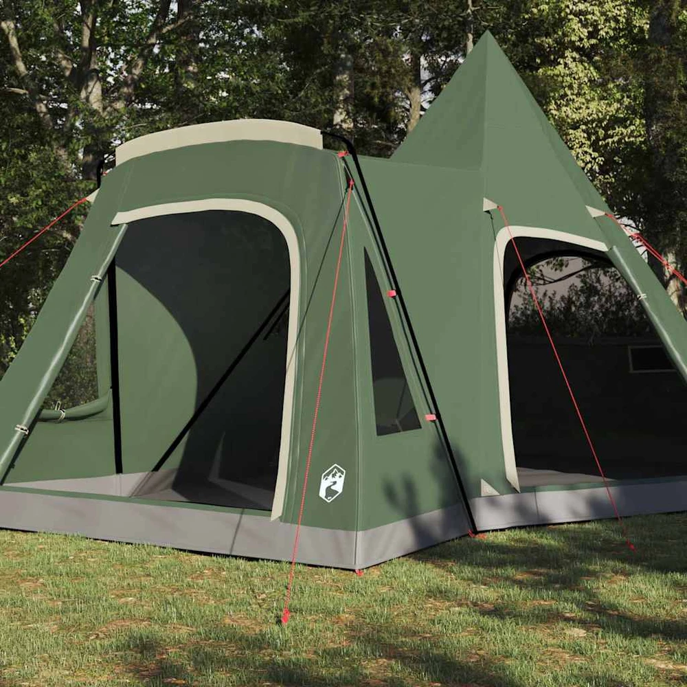 Teepee palapinė 5 žmonėms 5 asmeniui Žalia