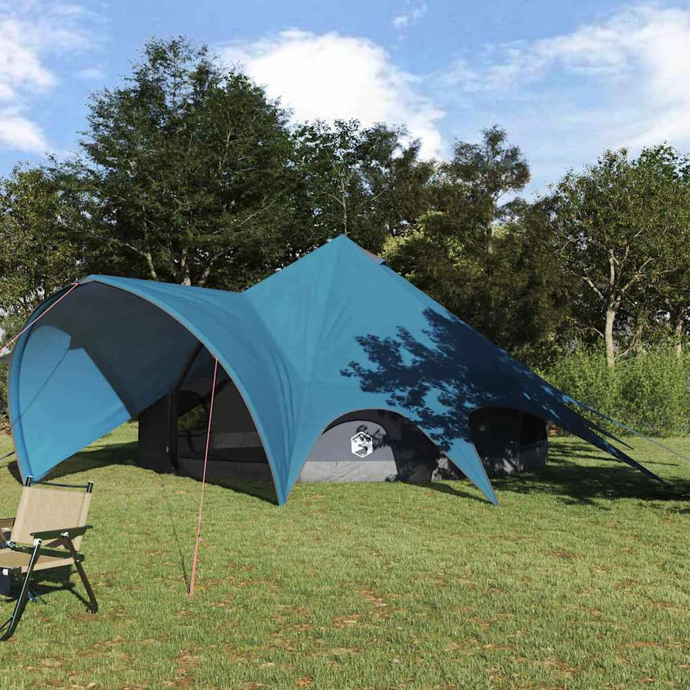 Teepee palapinė 7 asmenims 7 asmeniui Mėlyna ir Pilka