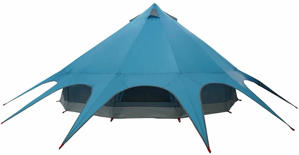 Teepee palapinė 7 asmenims 7 asmeniui Mėlyna ir Pilka