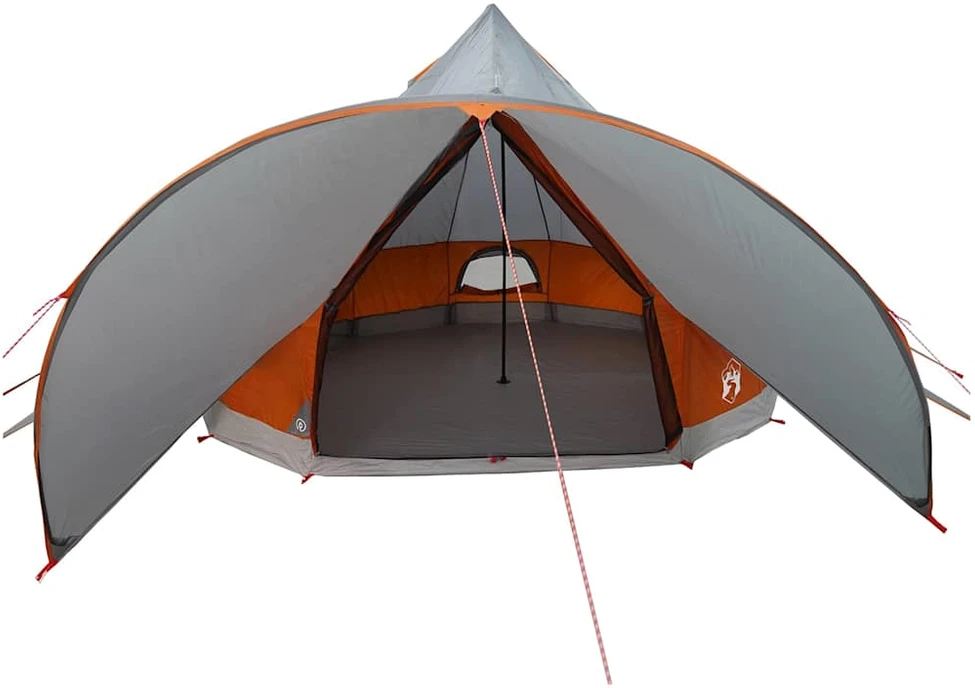 Teepee palapinė 7 asmenims 7 asmeniui Pilka ir oranžinė