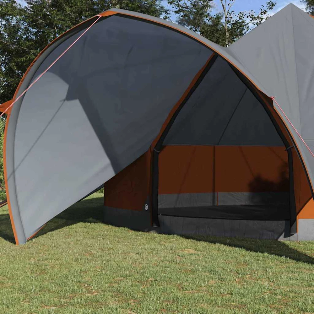 Teepee palapinė 7 asmenims 7 asmeniui Pilka ir oranžinė