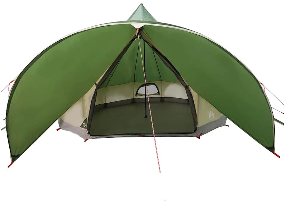 Teepee palapinė 7 asmenims 7 asmeniui Žalia ir Pilka