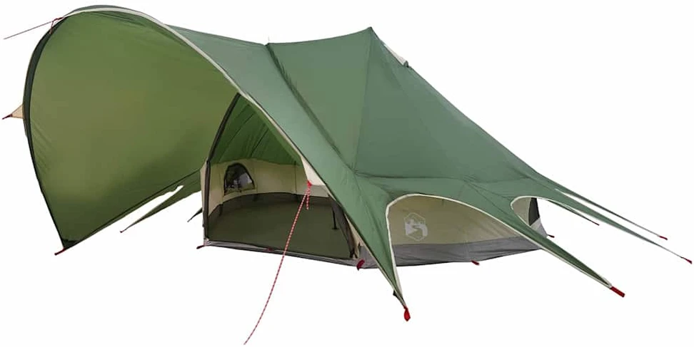 Teepee palapinė 7 asmenims 7 asmeniui Žalia ir Pilka