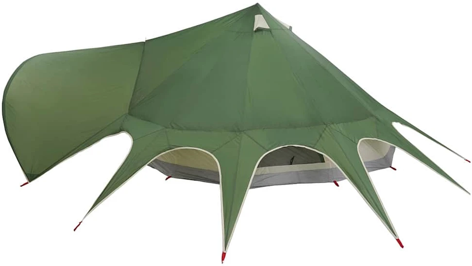 Teepee palapinė 7 asmenims 7 asmeniui Žalia ir Pilka