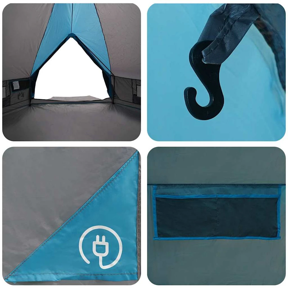 Teepee palapinė 8 asmenims 8 asmeniui Mėlyna ir Pilka