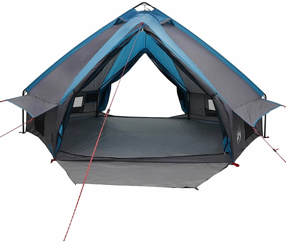 Teepee palapinė 8 asmenims 8 asmeniui Mėlyna ir Pilka