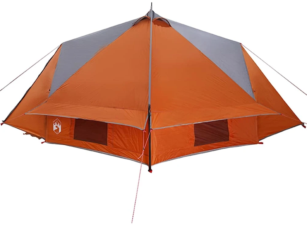Teepee palapinė 8 asmenims 8 asmeniui Pilka ir oranžinė