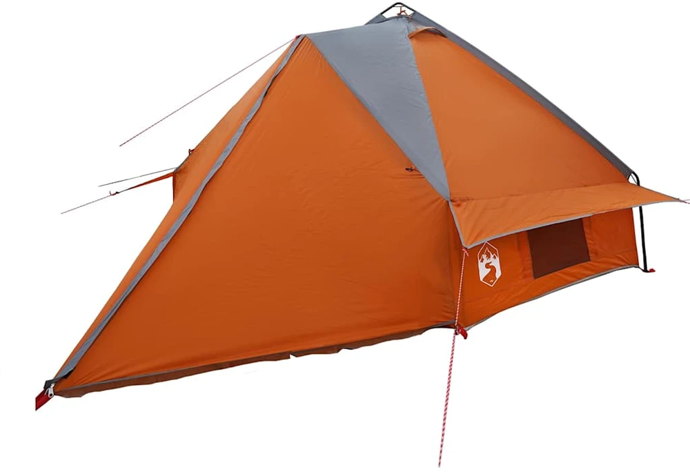Teepee palapinė 8 asmenims 8 asmeniui Pilka ir oranžinė