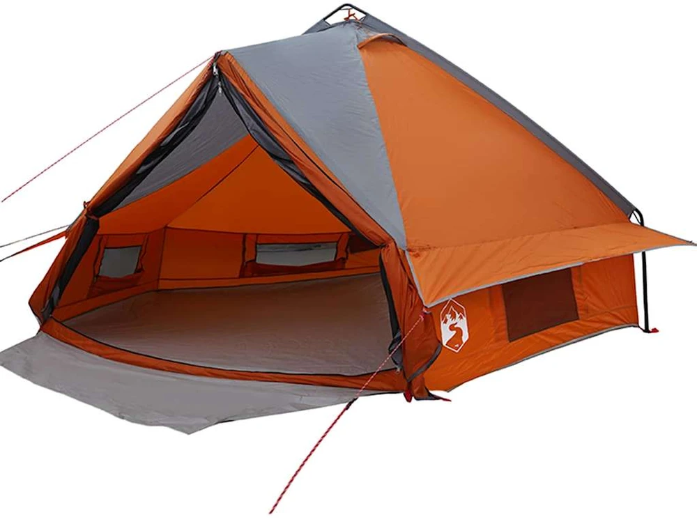 Teepee palapinė 8 asmenims 8 asmeniui Pilka ir oranžinė