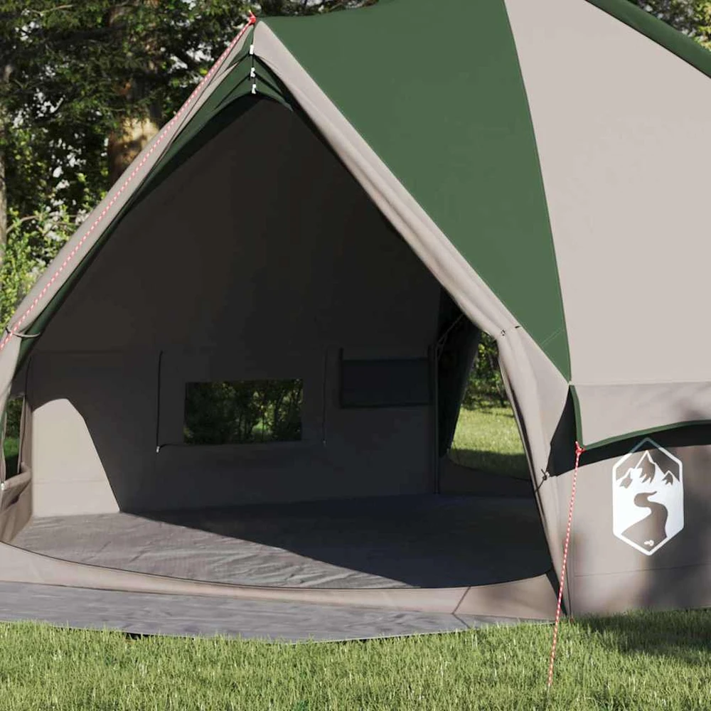 Teepee palapinė 8 asmenims 8 asmeniui Žalia ir balta