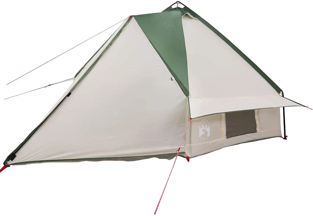 Teepee palapinė 8 asmenims 8 asmeniui Žalia ir balta