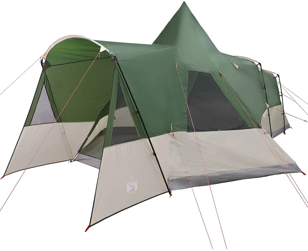Teepee Palapinė 8 Asmenims 8 asmeniui Žalia
