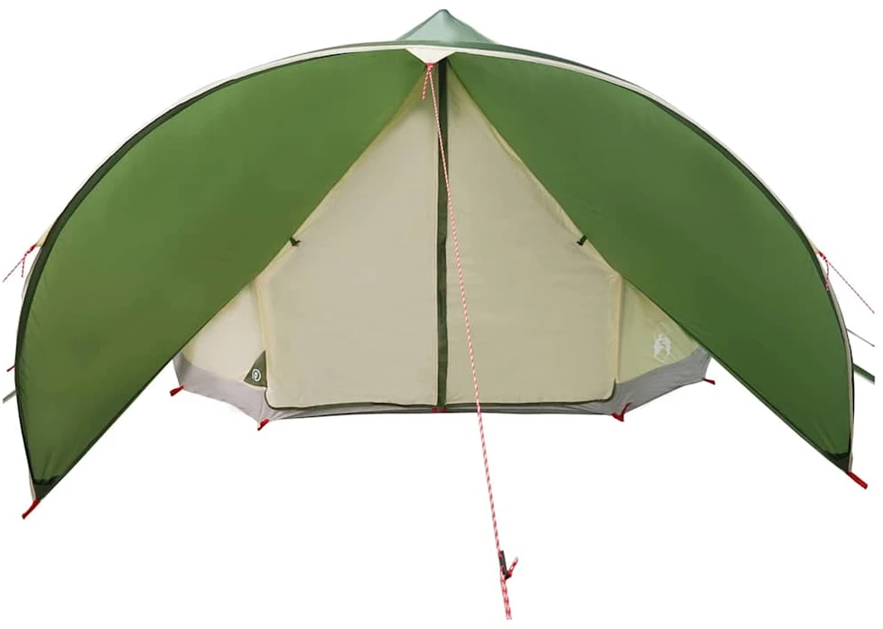 Teepee palapinė 9 žmonėms 9 asmeniui Žalia ir Pilka