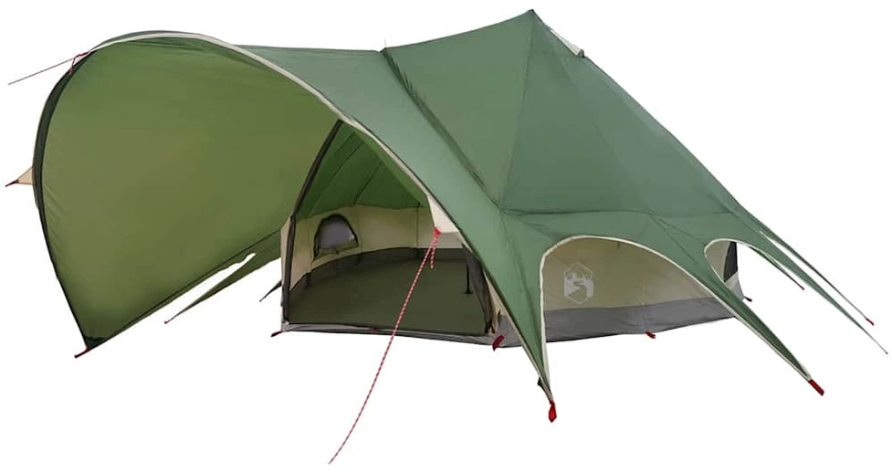 Teepee palapinė 9 žmonėms 9 asmeniui Žalia ir Pilka