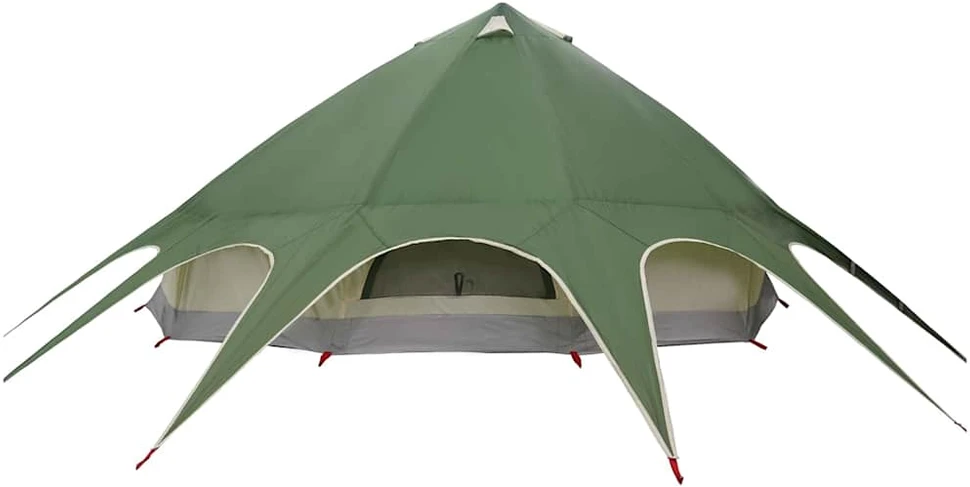 Teepee palapinė 9 žmonėms 9 asmeniui Žalia ir Pilka