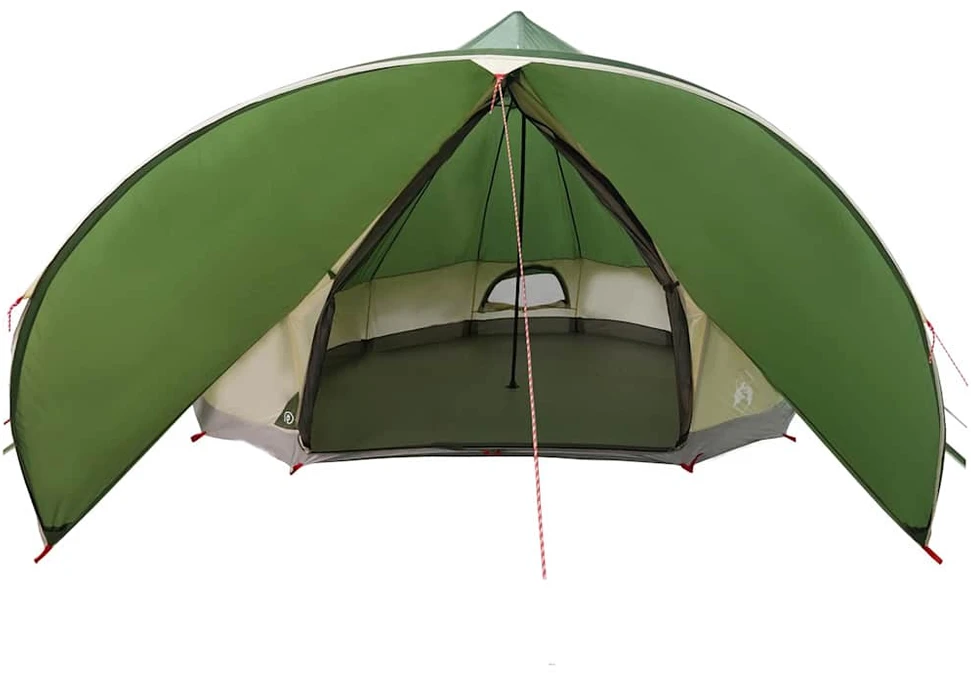 Teepee palapinė 9 žmonėms 9 asmeniui Žalia ir Pilka