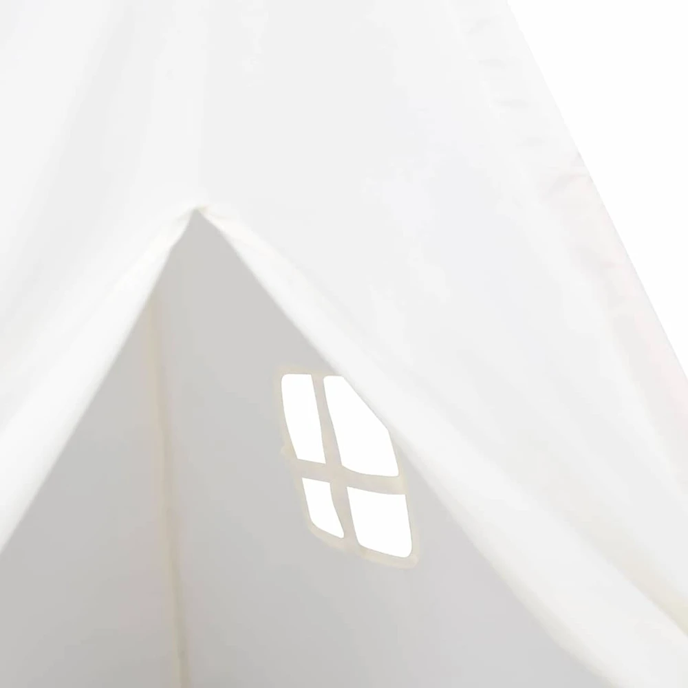 Teepee palapinė Balta 120 x 120 x 150 cm Audinys ir plastikas