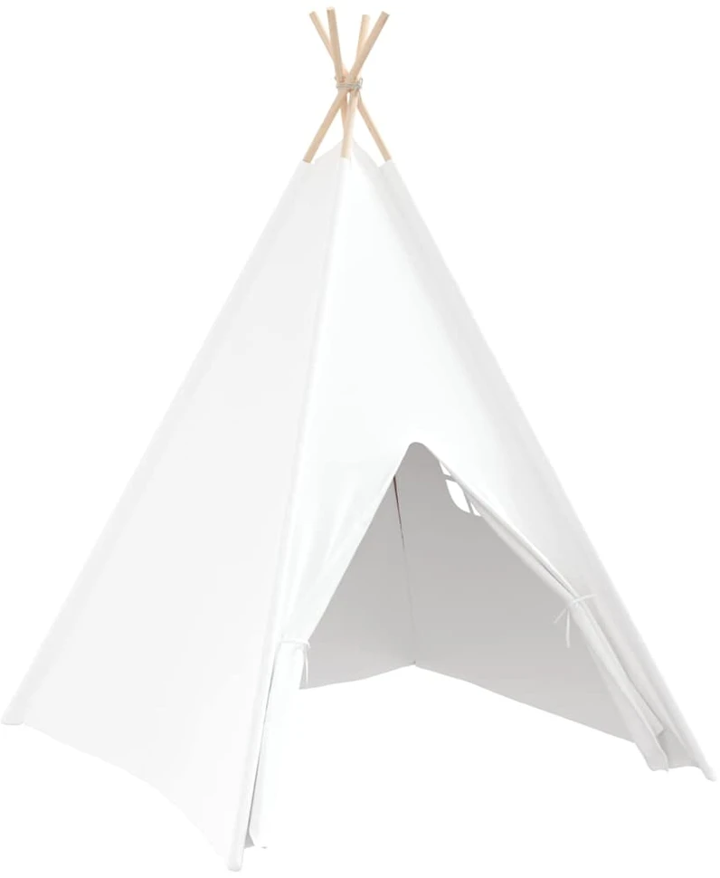 Teepee palapinė Balta 120 x 120 x 150 cm Audinys ir plastikas