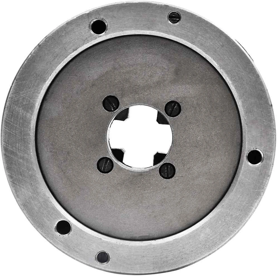 Tekinimo staklių griebtuvas, plienas, 125mm, 4 žiotys