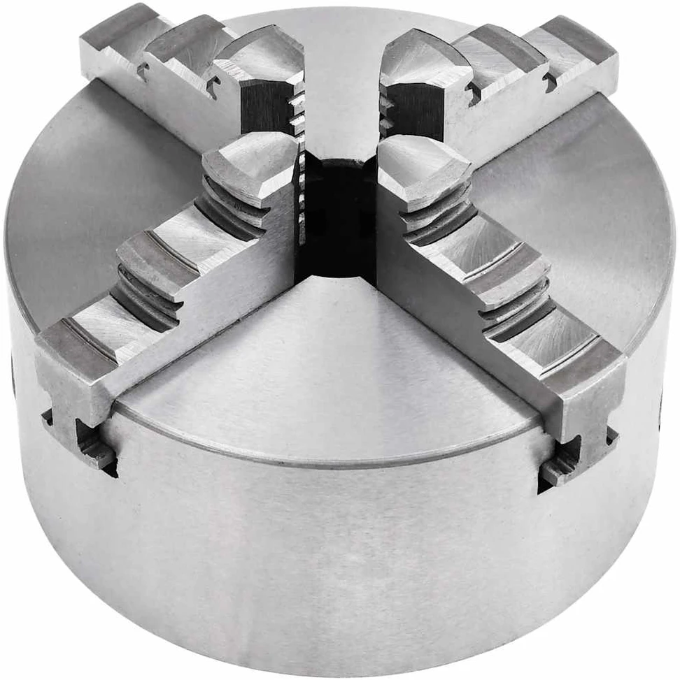 Tekinimo staklių griebtuvas, plienas, 125mm, 4 žiotys