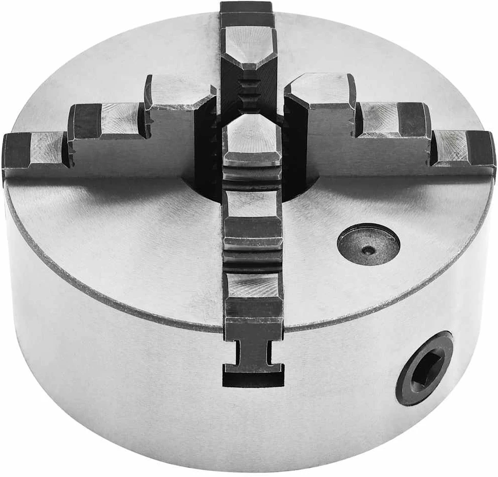Tekinimo staklių griebtuvas, plienas, 160mm, 4 žiotys