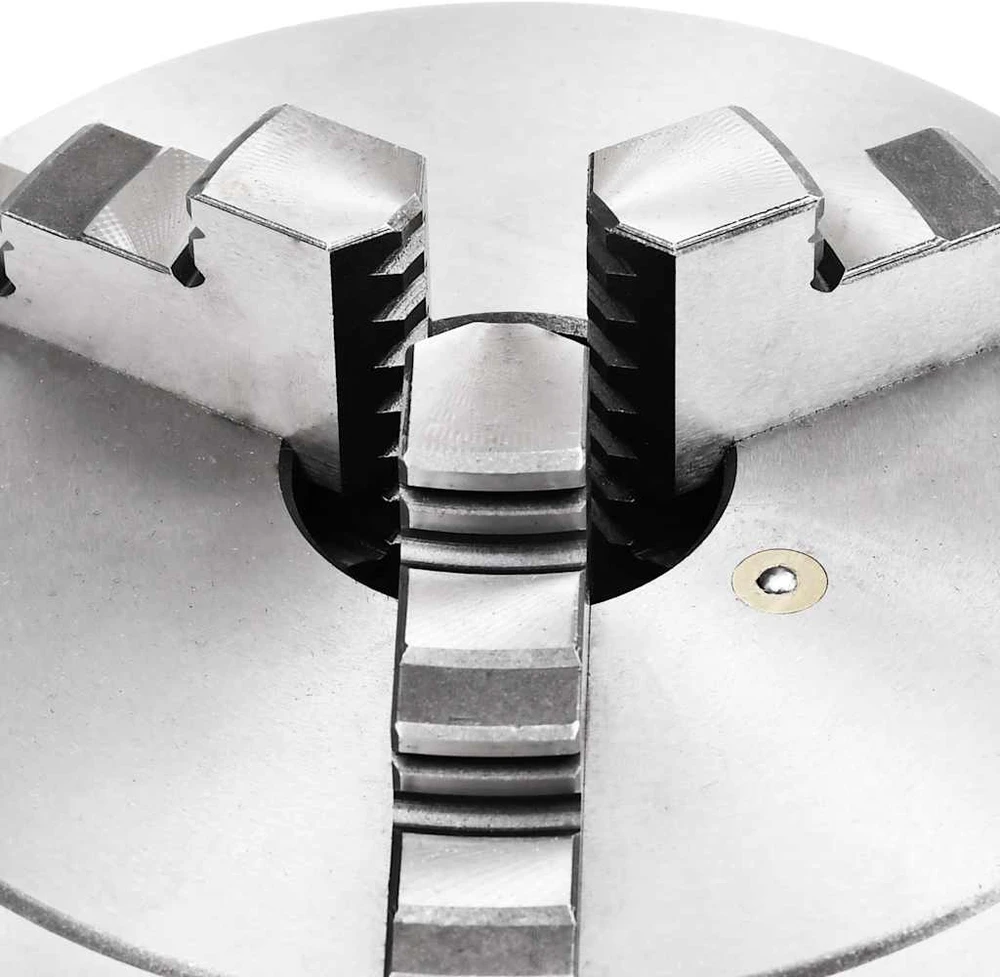 Tekinimo staklių griebtuvas, plienas, 160mm, 3 žiotys