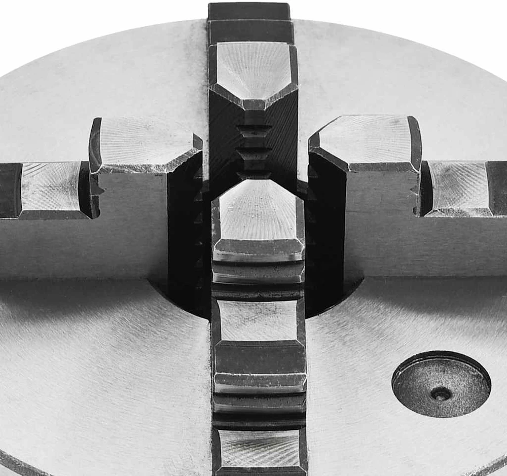 Tekinimo staklių griebtuvas, plienas, 160mm, 4 žiotys