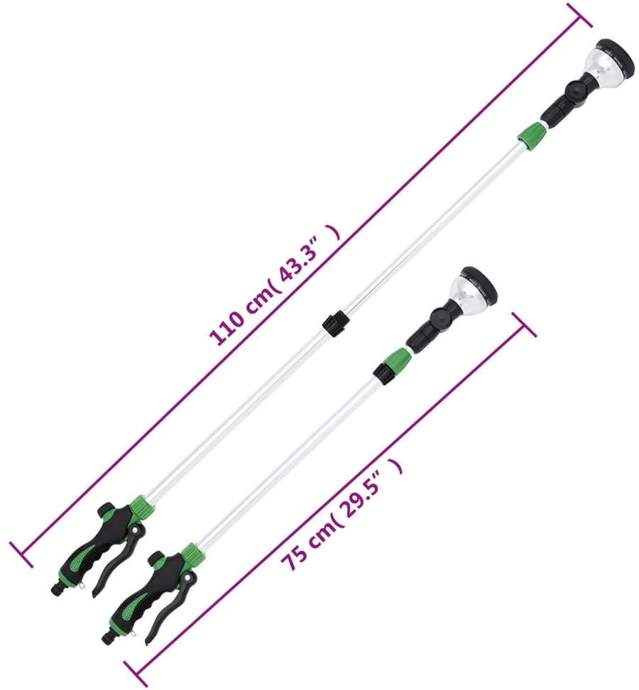 Teleskopinis purkštuvas, 75–110cm, 10 purškimo režimų