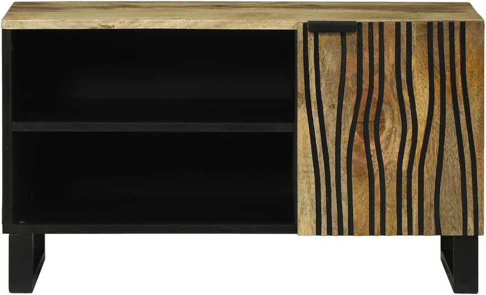 TV staliukas TV vienetai 80 x 33 x 46 cm Ruda Apdirbta mediena