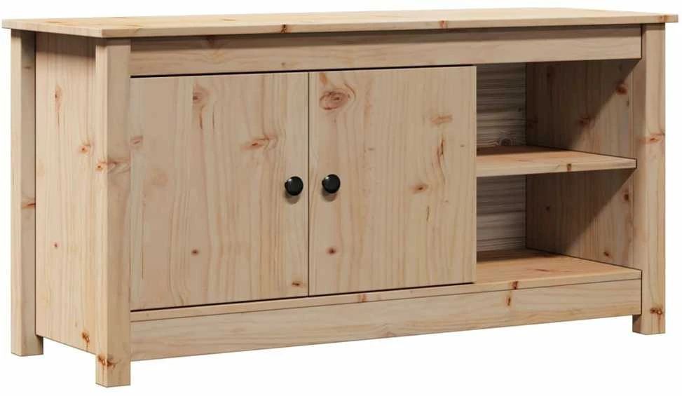 TV staliukas Televizoriaus spintelė, 103x36,5x52cm, pušies medienos masyvas