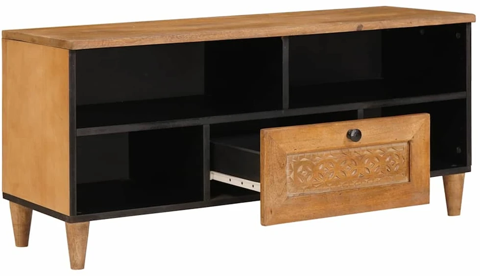 Televizoriaus spintelė 100 x 33 x 46 cm Kietas mango medis