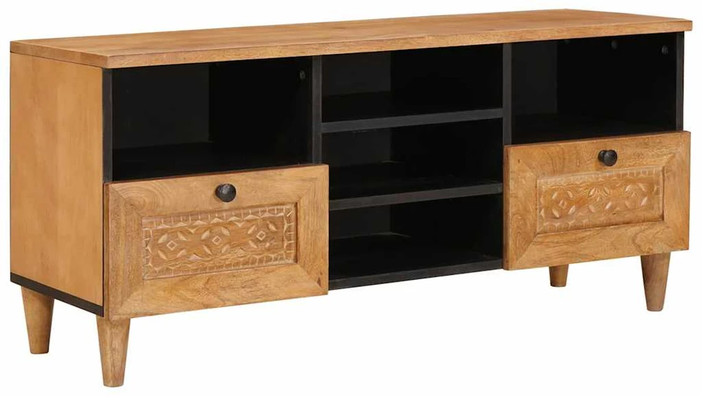 Televizoriaus spintelė 100 x 33 x 46 cm Kietas mango medis