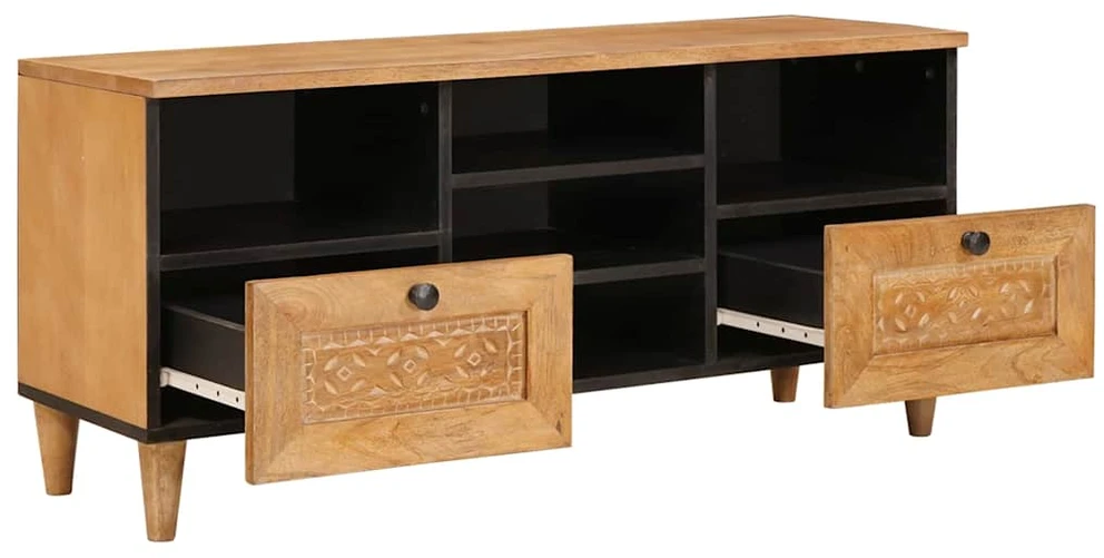 Televizoriaus spintelė 100 x 33 x 46 cm Kietas mango medis
