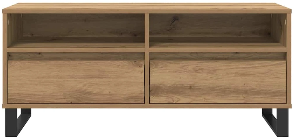 TV staliukas Televizoriaus spintelė 100 x 34,5 x 44,5 cm Amatininkų ąžuolas