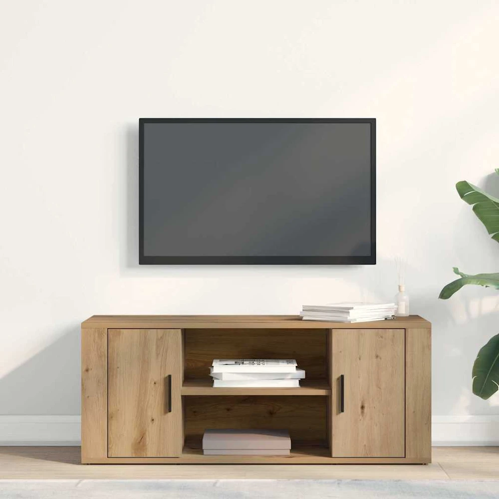 TV staliukas Televizoriaus spintelė 100 x 35 x 40 cm artisano ąžuolo