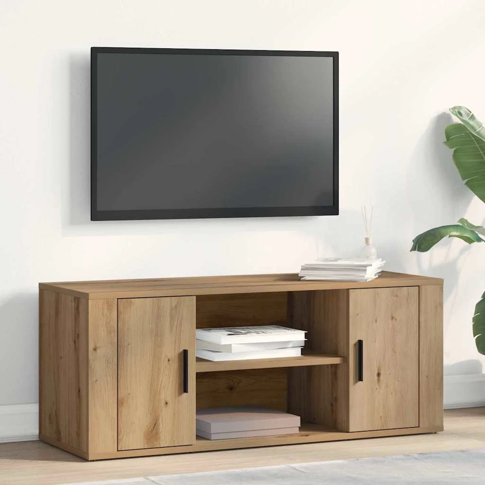 TV staliukas Televizoriaus spintelė 100 x 35 x 40 cm artisano ąžuolo