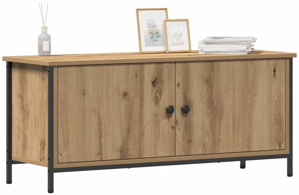 TV staliukas Televizoriaus spintelė 100 x 35 x 45 cm Amatininkų ąžuolas
