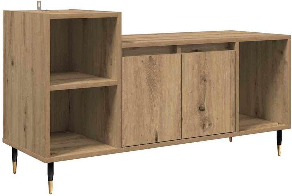 TV staliukas Televizoriaus spintelė 100 x 35 x 55 cm Amatininkų ąžuolas