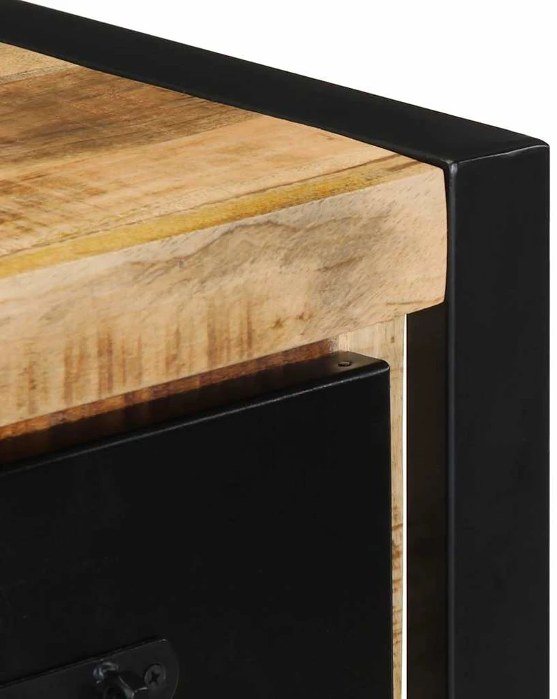 TV staliukas televizoriaus spintelė 100x30x25 cm Masyvus Rough Wood Mango