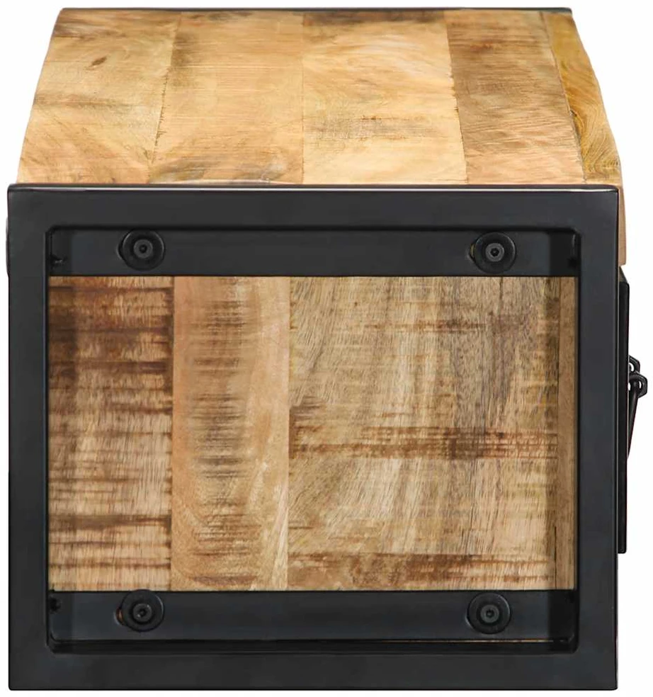 TV staliukas televizoriaus spintelė 100x30x25 cm Masyvus Rough Wood Mango