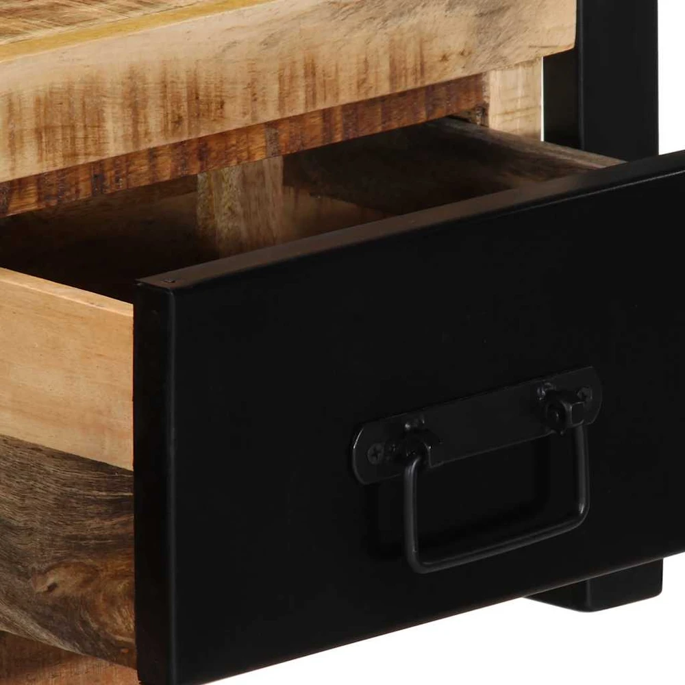 TV staliukas televizoriaus spintelė 100x30x25 cm Masyvus Rough Wood Mango