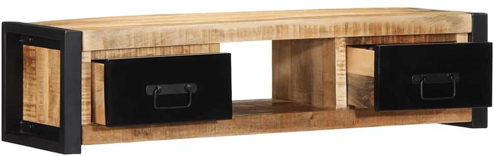TV staliukas televizoriaus spintelė 100x30x25 cm Masyvus Rough Wood Mango