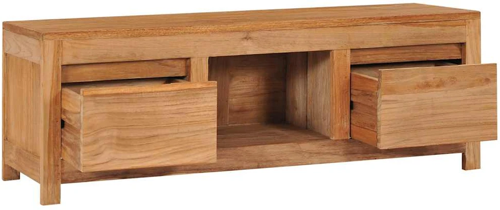TV staliukas Televizoriaus spintelė, 100x30x35cm, tikmedžio medienos masyvas