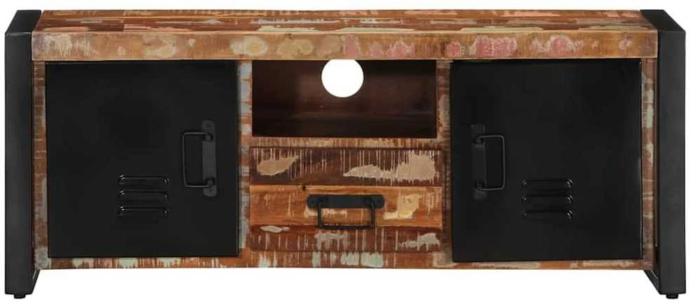 TV staliukas televizoriaus spintelė 100x30x40 cm Regeneruota medžio masyva
