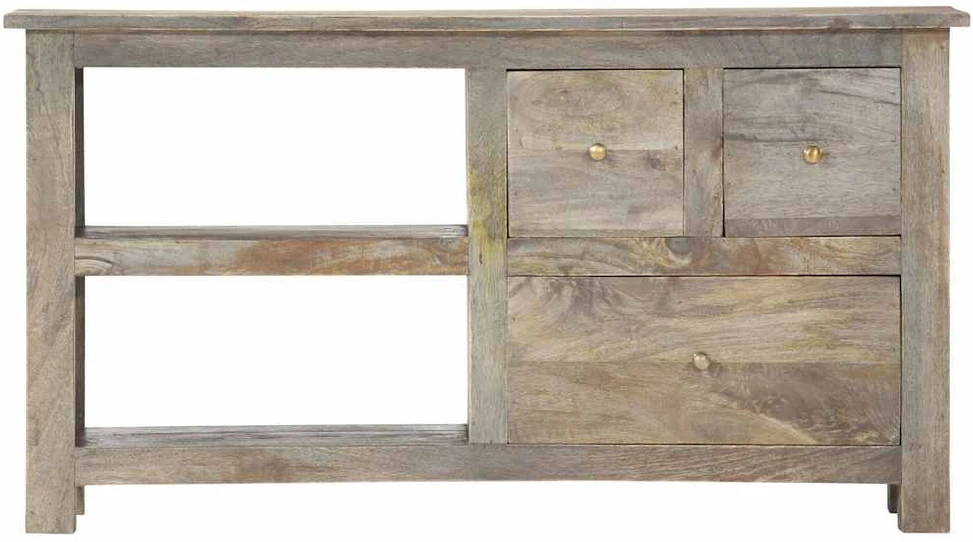TV staliukas Televizoriaus spintelė, 100x30x55cm, mango medienos masyvas