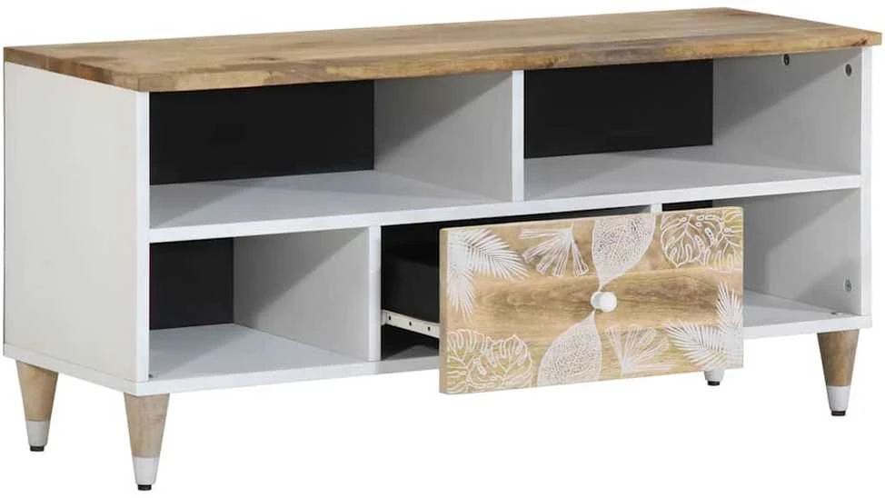 televizoriaus spintelė 100x33,5x46 cm Masyvo Mango